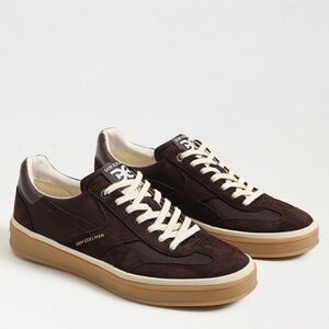 Sam Edelman Althea Sneaker Chocolate Brown Leather Lace Up Size 9 NWB